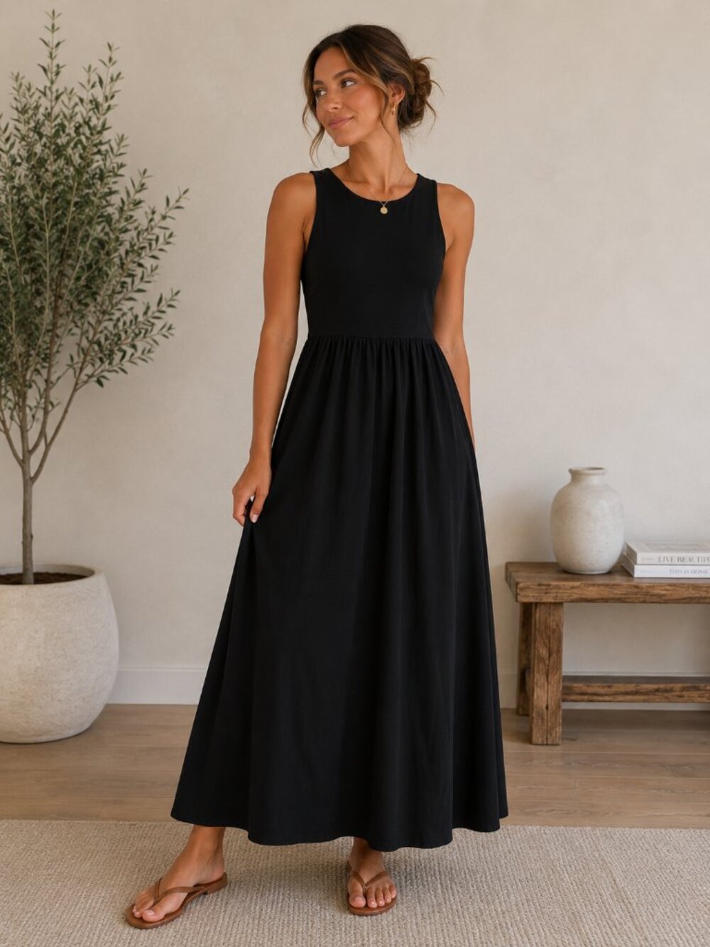 Böhme Lush Sleeveless Maxi Dress